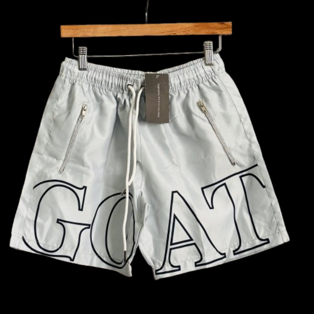 🩶Boutique Exclusive | NWT | Limited Run G.O.A.T. Windbreaker Shorts Gray +